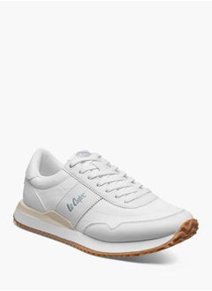Lee Cooper Men's Logo Detail Sneakers with Lace-Up Closure  - Image 2