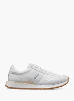 Lee Cooper Men's Logo Detail Sneakers with Lace-Up Closure  - Image 3