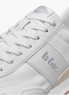Lee Cooper Men's Logo Detail Sneakers with Lace-Up Closure  - Image 4