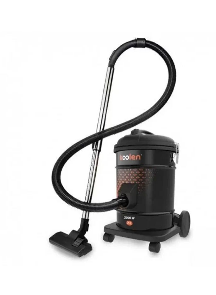 KOOLEN Drum Vacuum Cleaner 21 L 2000 W 806104002 Black - Image 2