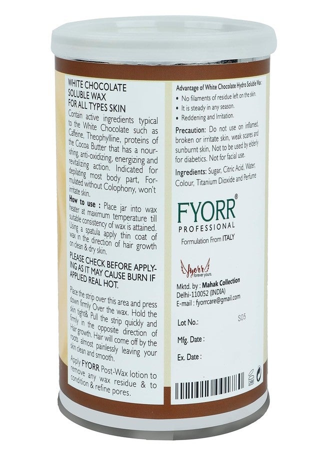 FYORR Liposoluble Milk Body Wax 700ml + Hydrosoluble White Chocolate Water Wax 800ml | Painless Hair Removal, Tan Removal, Smooth & Glowing Skin | Suitable for Women & Men, All Skin Types - Image 3