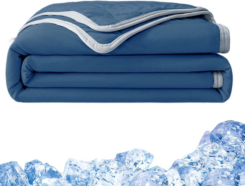 Cooling Blankets for Hot Sleepers, Double-Sided Cold Blankets for Summer, Breathable Quilt Bedding for Bed Dorm Room Sleeping Adults Couch Bedroom Camping Travel Sofa Apartment - Image 1