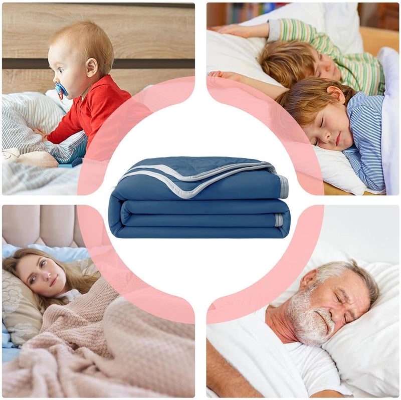 Cooling Blankets for Hot Sleepers, Double-Sided Cold Blankets for Summer, Breathable Quilt Bedding for Bed Dorm Room Sleeping Adults Couch Bedroom Camping Travel Sofa Apartment - Image 5