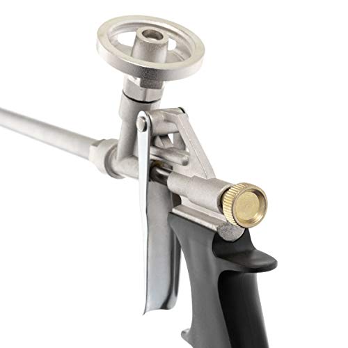 INTERTOOL Foam Gun, Expanding PU Applicator, Professional Metal Body, Spray Dispensing Caulk Application, Insulating, Sealing, Filling PT-0603 - Image 4