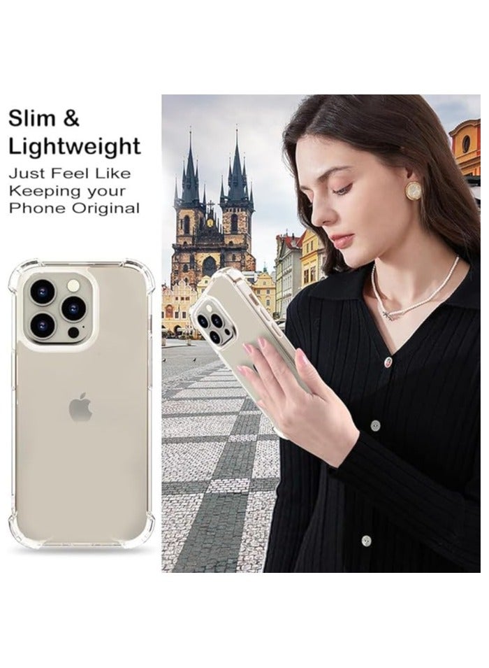 Iphone 15 Pro Clear Cover Case soft TPU Transparent Silicone Rubber Back Protective Case shock Absorbent Reinforced Corner for Iphone 15Pro Clear