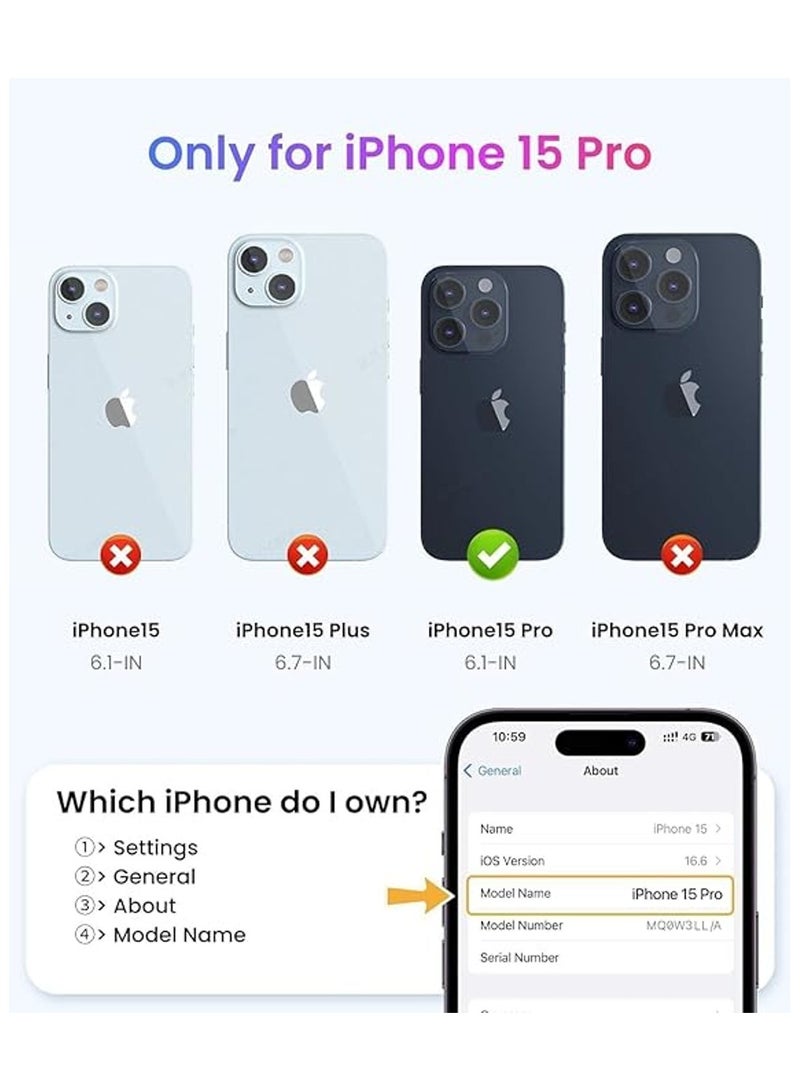 Iphone 15 Pro Clear Cover Case soft TPU Transparent Silicone Rubber Back Protective Case shock Absorbent Reinforced Corner for Iphone 15Pro Clear