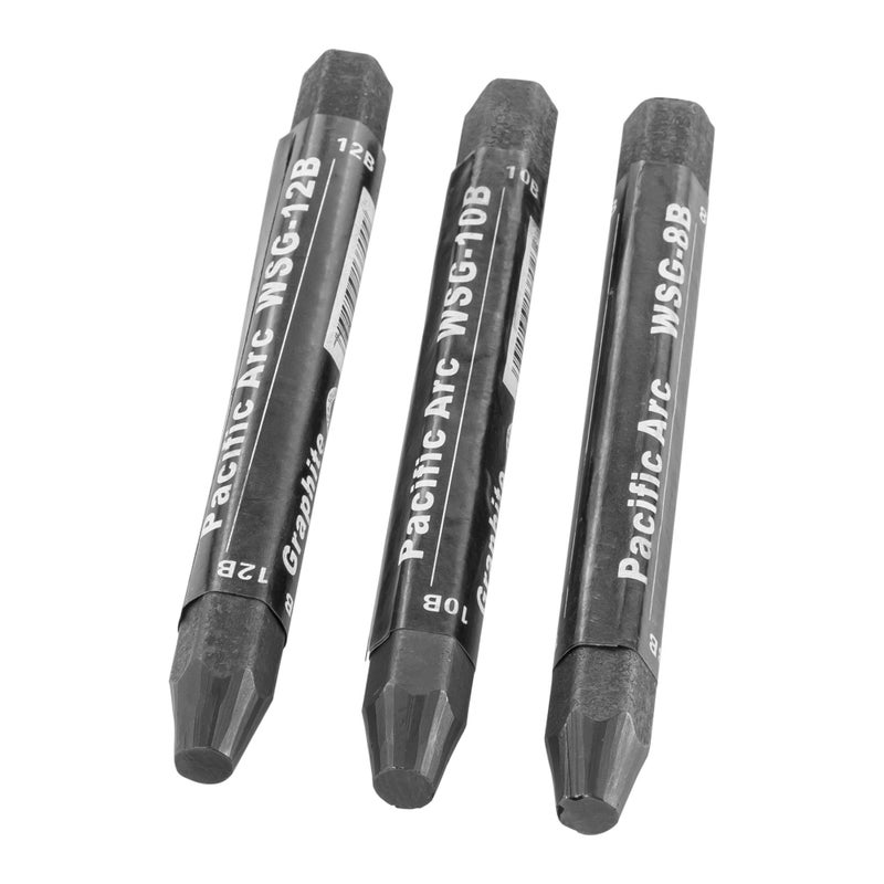 Pacific Arc Jumbo Water Soluble Graphite Sticks Set of 3 Soft 12B 10B 8B