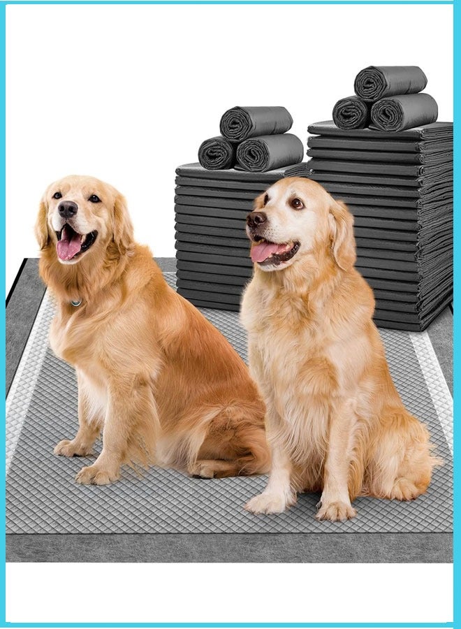 HQ-GAMING Dog Pee Pads Activated Carbon Odor Control Dog Pads Super Absorption for Up to 11 Cups of Liquid Quick Dry & Leak-Proof Pee Pads for Dogs Cats Rabbits Disposal - Image 1