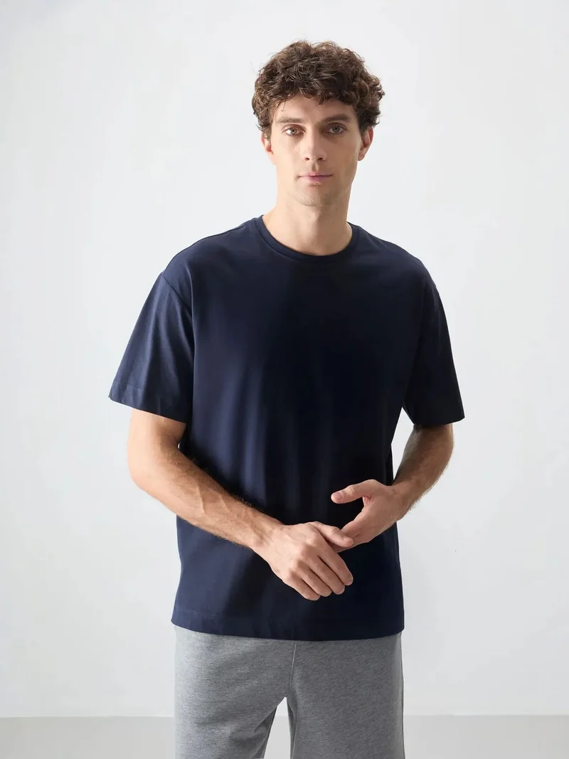 تومي لايف TOMMY Oversized Cotton Crew Neck T-Shirt