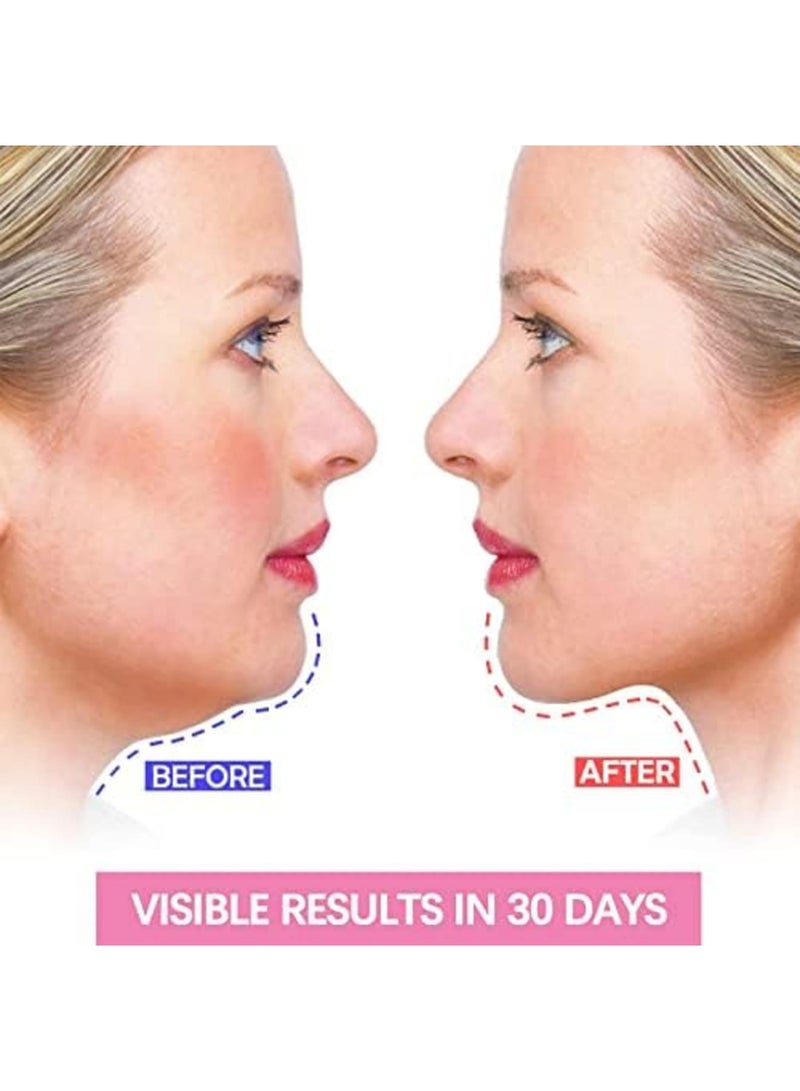 Luckam Double Chin Reducer, Face Slimming Strap, V-Shaped Mask Chin up Face Lifting Belt for Women and Men, Anti- Wrinkle Face Mask, Lifting Bandage for Saggy Face Skin Reusable Mask Facial Slimming - Image 2