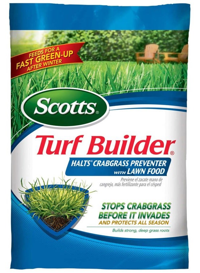 Scotts Turf Builder Halts Crabgrass Preventer with Lawn Food: Covers up to 5,000 sq. ft., 13.35 lbs., in FL - Image 1