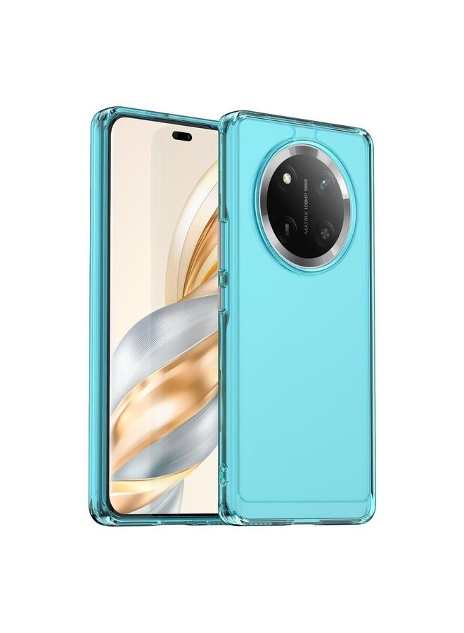 حافظة هاتف من سلسلة Candy لهاتف Honor X9c TPU (أزرق شفاف)