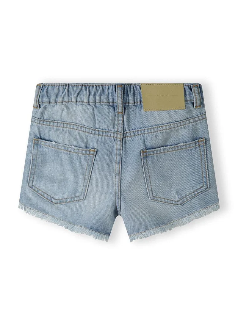 مينوتي Teens Frayed Hem Denim Shorts
