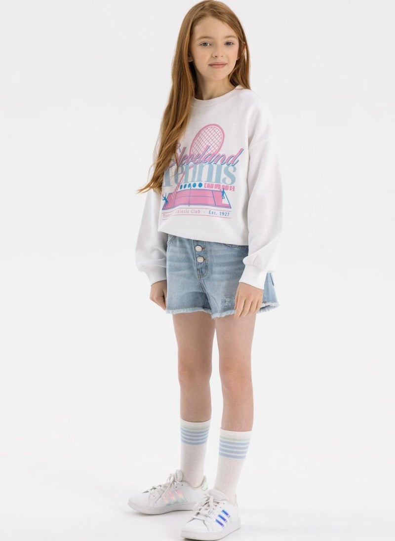 مينوتي شورت جينز للبنات المراهقات - Image 4