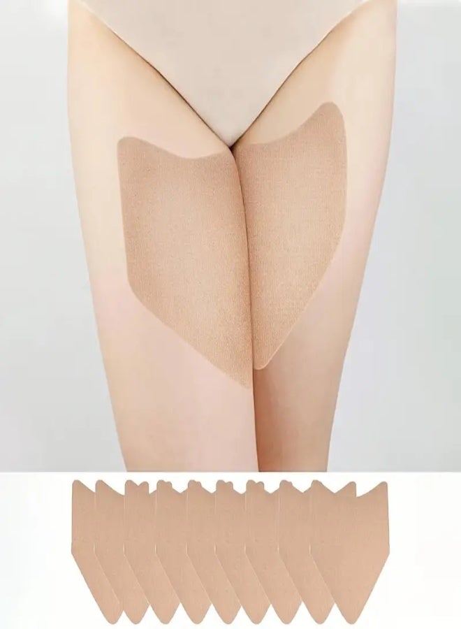 ارواق 10 قطع لاصق مقاوم للاحتكاك للفخذين والساقين – رقع سبانديكس غير مرئية بمواد لاصقة قوية، مثالية للجري وركوب الدراجات والتمارين الرياضية للرجال والنساء - Image 1