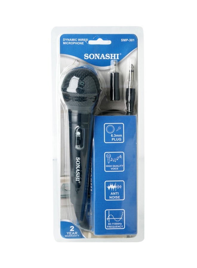 SONASHI Dynamic Wired Karaoke Microphone - Metal Handheld Mic With On And Off Switch Anti Noise Function Long Effective Working Range High Vocal Quality SMP-301 Black - Image 3