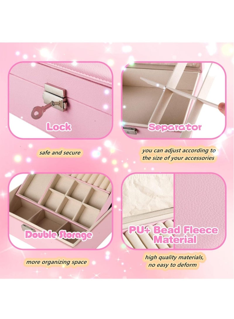 Deluxe Girls Hair Accessories Gift Set with Box – Cute Cartoon Hairpins, Barrettes, Elastic Bands, Rings & Mirror – Birthday Party Gift for Kids - Image 3