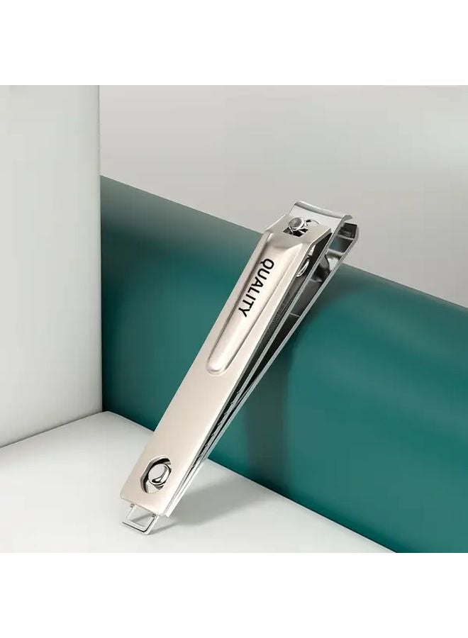 Flat Mouth 1Pcs Stainless Steel Nail Clippers For Thick Nails Ultra Sharp Portable Nail Scissors - Image 1