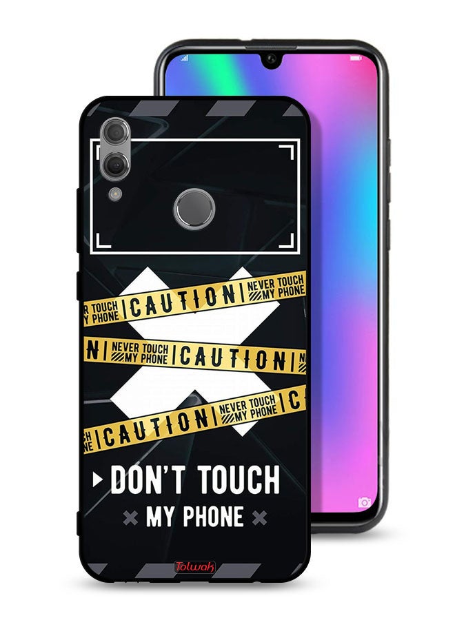 Tolwak Honor 10 Lite Protective Case Cover Caution Never Touch My Phone - Image 1