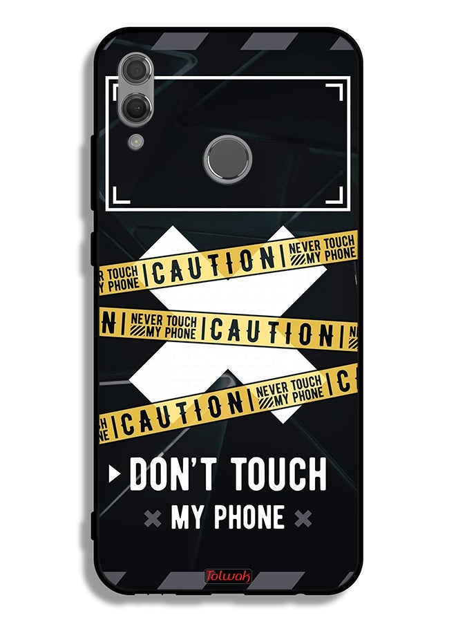 Tolwak Honor 10 Lite Protective Case Cover Caution Never Touch My Phone - Image 2