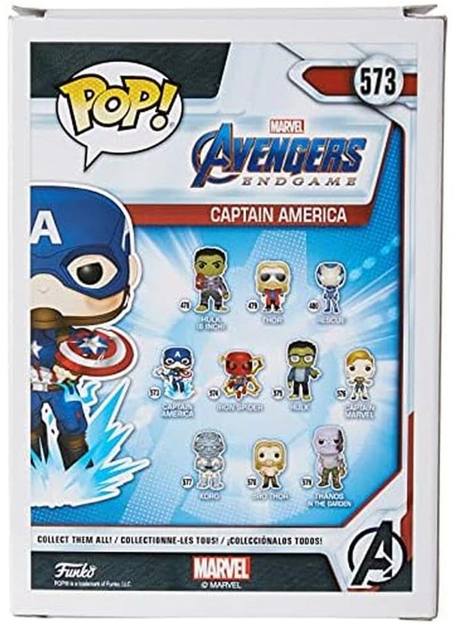 Funko Pop! - Marvel Endgame Captain America With Broken Shield And Mjolnir Action Figure 45137 - Image 1