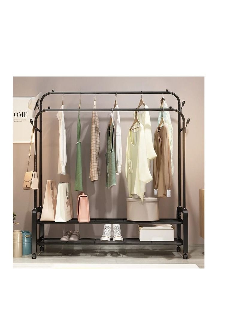 Living Room Villa Furniture Coat Racks Bedroom Apartment Single Pole Clothes Stand Simple Indoor Household Balcony Floor Hanger - Image 1