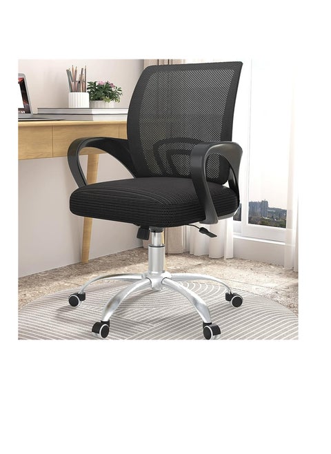 Office Chair, Desk Chair, Ergonomic Home Office Desk Chairs, Computer Chair with Comfortable Armrests, Mesh Desk Chairs with Wheels, Office Desk Chair, Mid-Back Task Chair with Lumbar Support