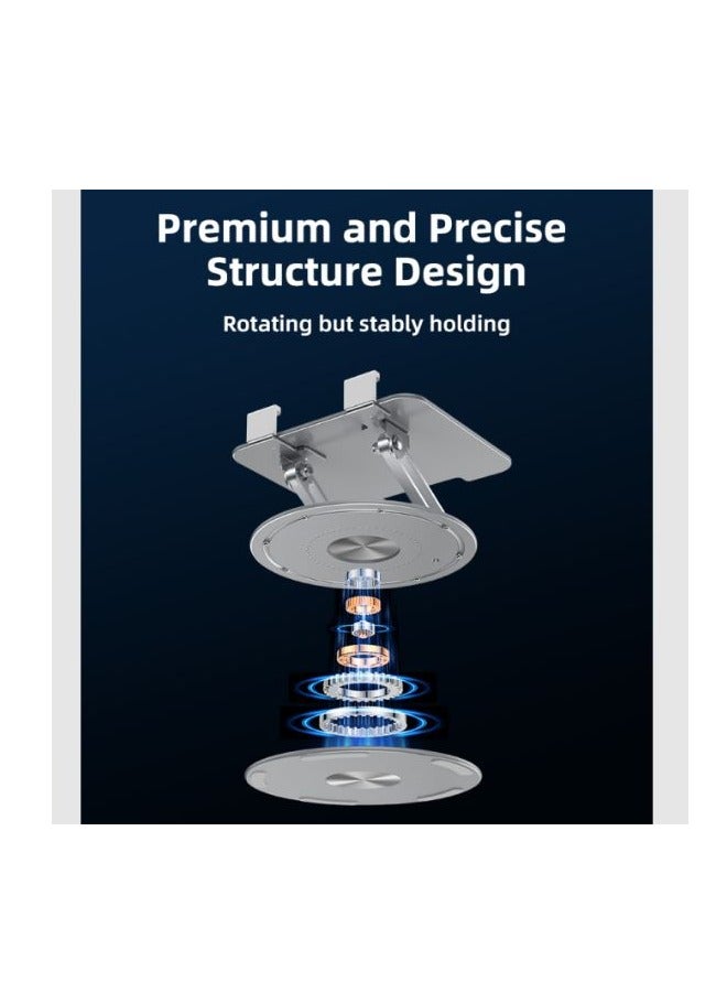 Yesido C293 360 Degree Rotating Foldable Tablet Desk Stand(Silver) - Image 3