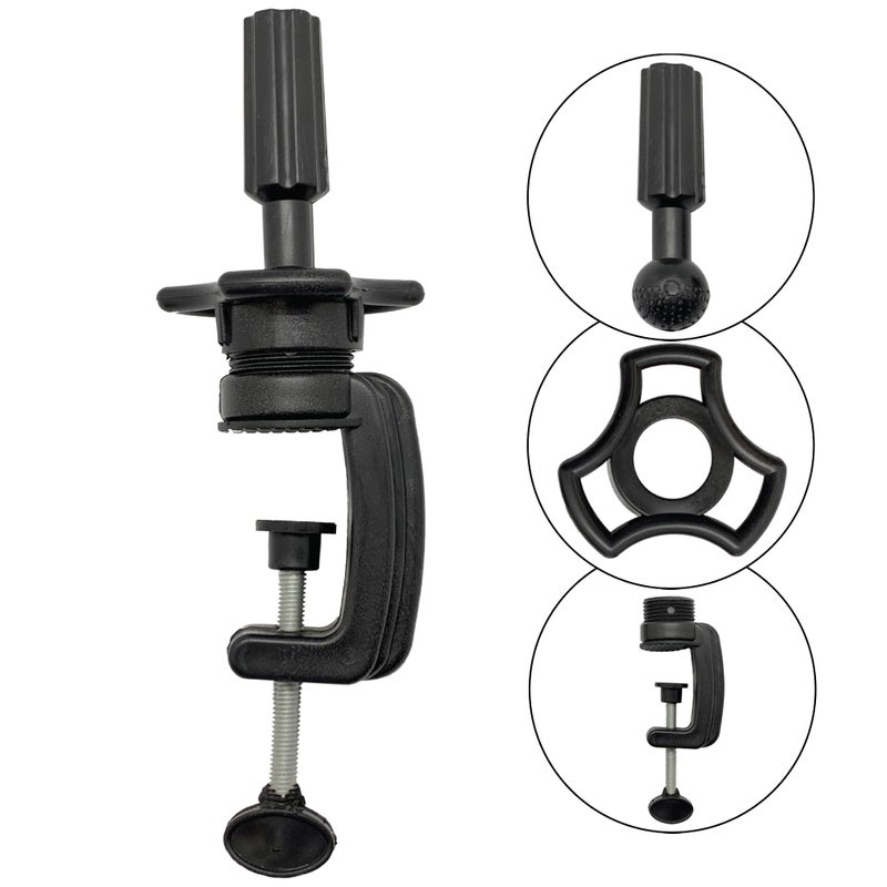 DONNA Wig Mannequin Head Stand Cosmetology Manikin Stand Mannequin Head Holder Clamp Black Wig Stand Holder