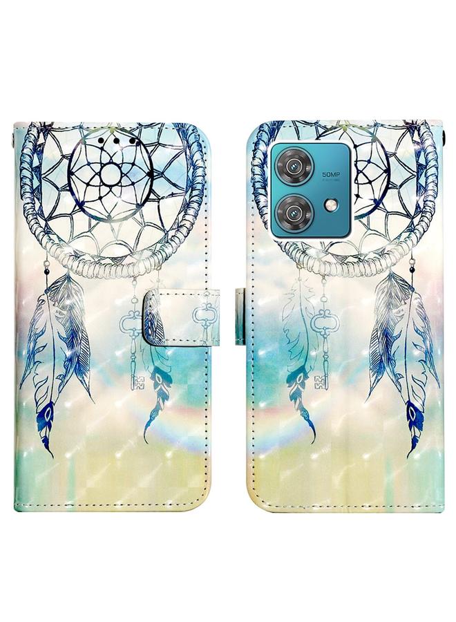 S-TOP Case For Motorola Edge 40 Neo 3D Painting Horizontal Flip Leather Phone Case - Image 3