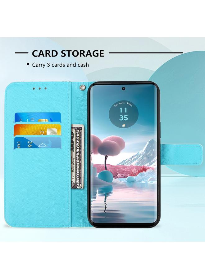 S-TOP Case For Motorola Edge 40 Neo 3D Painting Horizontal Flip Leather Phone Case - Image 5