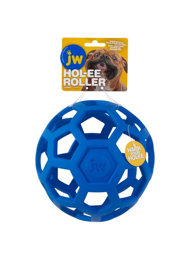 جي دبليو لعبة كرة ألغاز للكلاب من JW Pet Hol-ee Roller، مصنوعة من المطاط الطبيعي، كبيرة جدًا (قطر 7.5 بوصة)، قد تختلف الألوان  - Image 5
