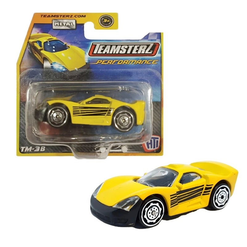 Teamsterz - Performance Metal 3 Inch Yellow Performance Car - TM-3B - 1416228