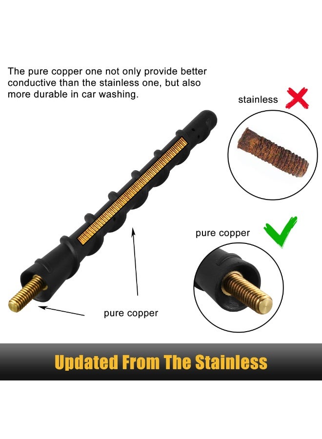 Bukela KSaAuto 8 Inch Antenna for Ford F150 2009-2025, F-150 Truck Accessories, Short Radio Antenna Replacement for F-250 F-350 Bronco 2017-2025 - Image 5