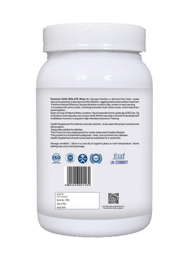 Olympia Premium Raw Isolate Whey 1Kg - Image 2