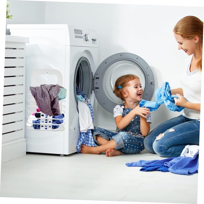 Foldable Wall Mounted Laundry Basket Collapsible Clothes Hamper Space Saving Organizer - Image 3