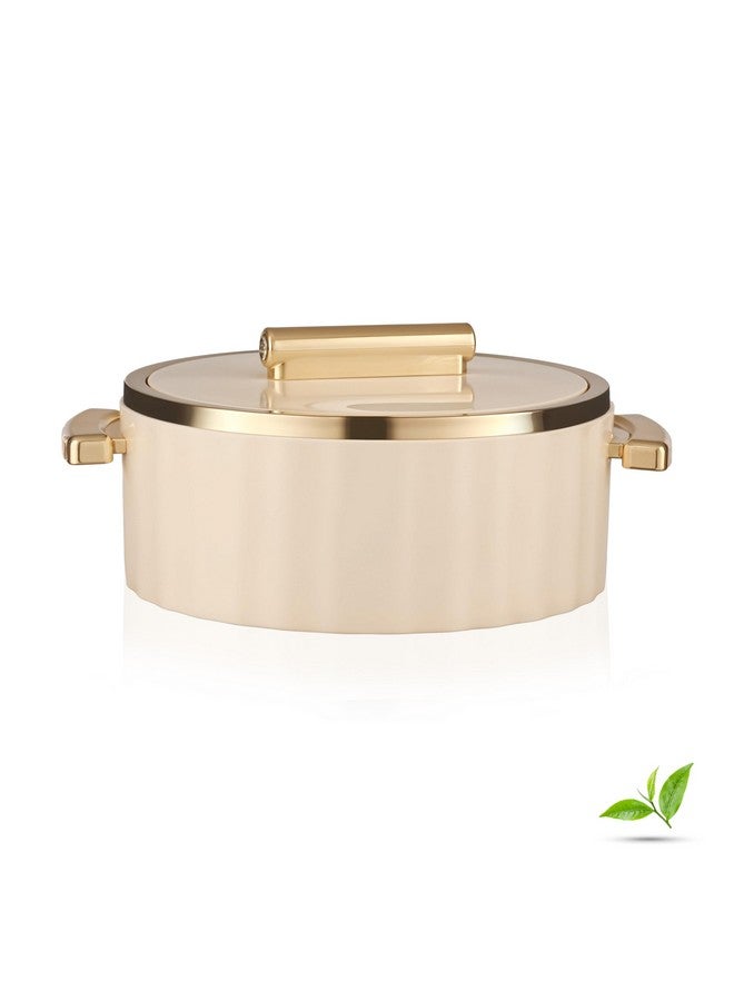 Trueware Trueware Sterling Inner Steel Casserole 2500 ml | PU Insulated | BPA Free | Odour Proof | Food Grade| Ideal for Chapatti | Roti | Curd Maker | Thermoware | Hot Pot (Off White)  - Image 1