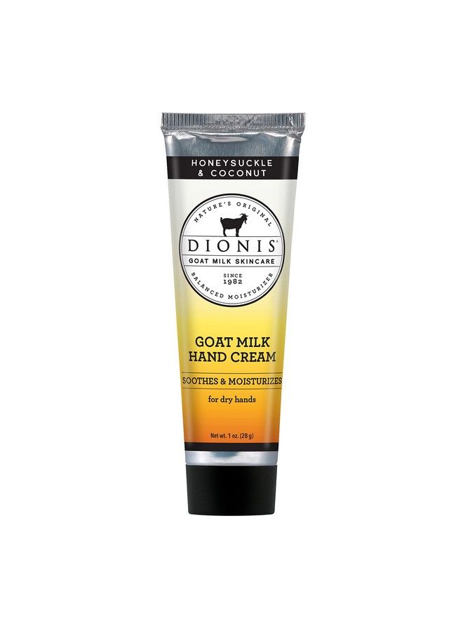 Dionis Goat Milk Skincare Honeysuckle & Coconut Scented Hand Cream (1 Oz) Set Of 6 Made In The Usa Crueltyfree And Parabenfree - Image 3