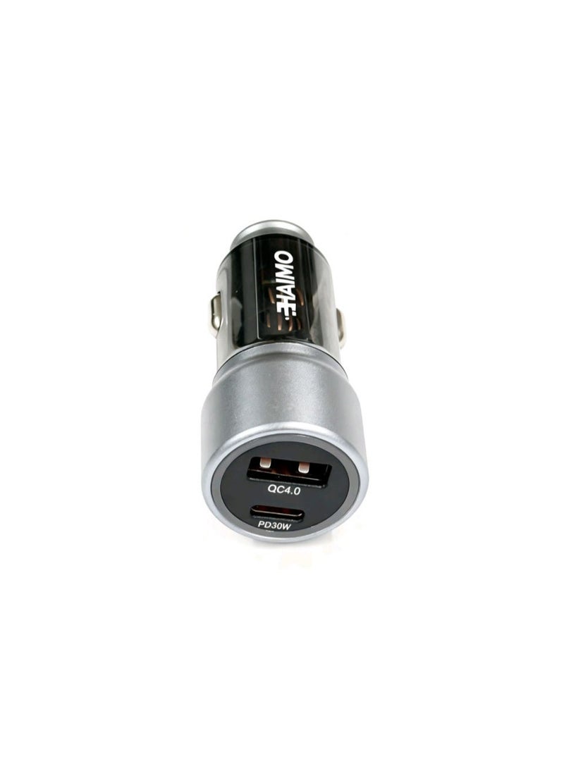 Haimo 52.5W 2 in 1 Fast car charger with a cable free, can charger 2 mobile fasft at same time - Image 2