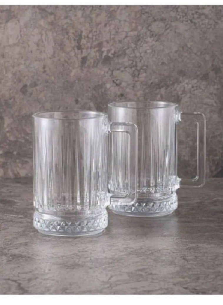 Pasabahce 2 Pieces Elysia Glass Mug Set 310 Ml Clear - Image 3