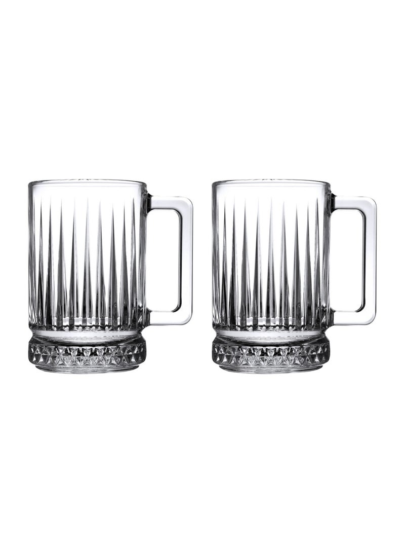 Pasabahce 2 Pieces Elysia Glass Mug Set 310 Ml Clear - Image 2