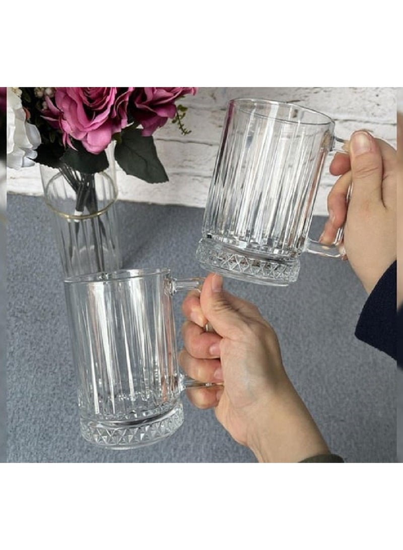 Pasabahce 2 Pieces Elysia Glass Mug Set 310 Ml Clear - Image 4