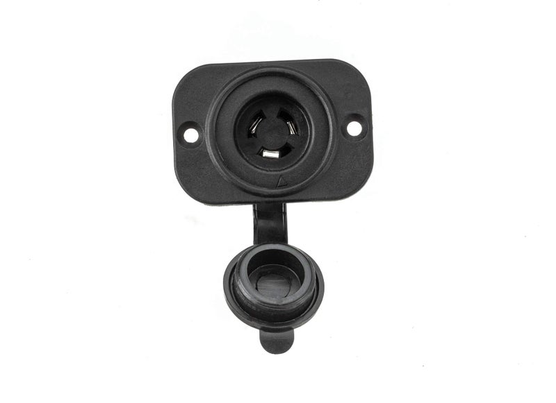 MotorGuide 8M0092066 Trolling Motor Receptacle — for 10-Gauge and 8-Gauge Wire, with Composite Mounting Plate, Black - Image 5