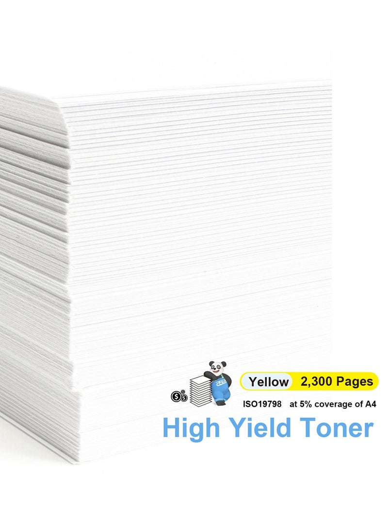 استا خرطوشة حبر ملونة ASTA 410A CF412A Universal CRG 046 Y متوافقة مع طابعات Laser Jet LBP651C LBP652C MF733Cdw MF735Cdw M452 MFP M477 M477fdw طابعة CF F 412 410 A CRG-046 صفراء عالية الإنتاجية - Image 3