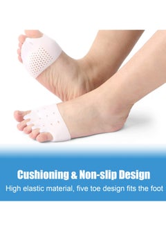 SOUTH MOON Metatarsal Pads Toe Separators For Bunion Correction,Soft And Breathable Hammer Toe Corrector Toe Spacers For Women Men Feet Relief-1 Pair  - Image 3