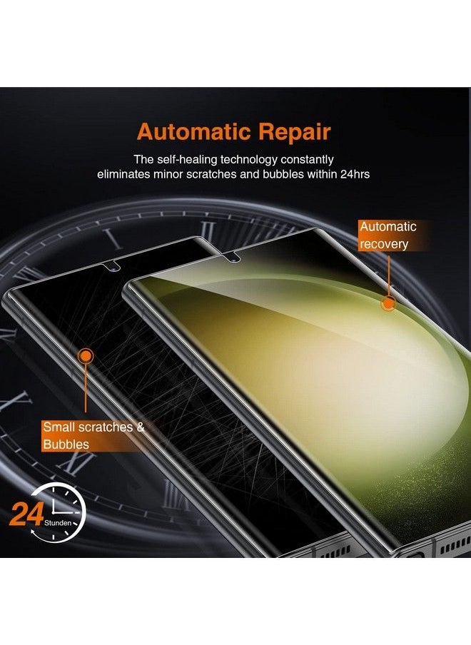 LK - [2+2 Pack Compatible For Samsung Galaxy S23 Ultra Screen Protector 2 Pack Soft Tpu Film With 2 Pack Camera Lens Protector [Touch Sensitive] 3D Curved Max Coverage Screen Protector For S23 Ultra - Image 1