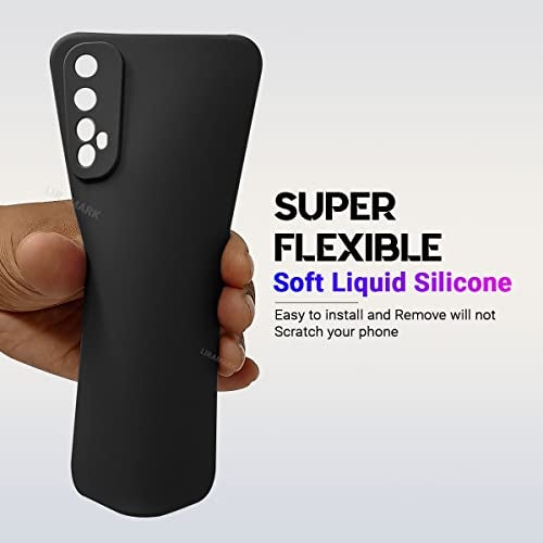 LIRAMARK Silicone Soft Back Cover Case for Realme 7 / Narzo 30 4G / Narzo 20 Pro (Silicone Black) - Image 3