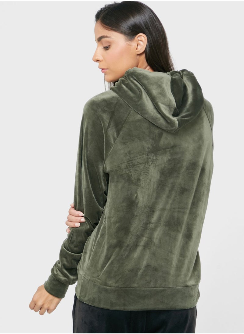 hunkemoller - Colourblock Velour Top - Image 1