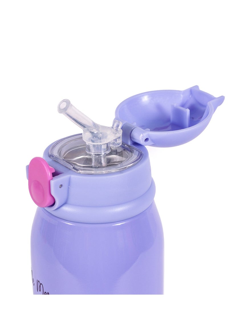 Milk & Moo Milk&Moo Steel Kids Water Bottle with Bag 550ML Mermaid  - Image 5
