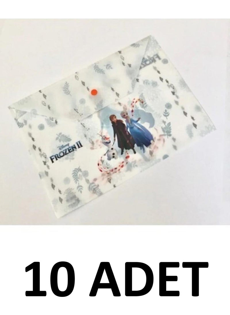 Disney FROZEN 10 Licensed A4 Envelope File with Snap  - Image 1